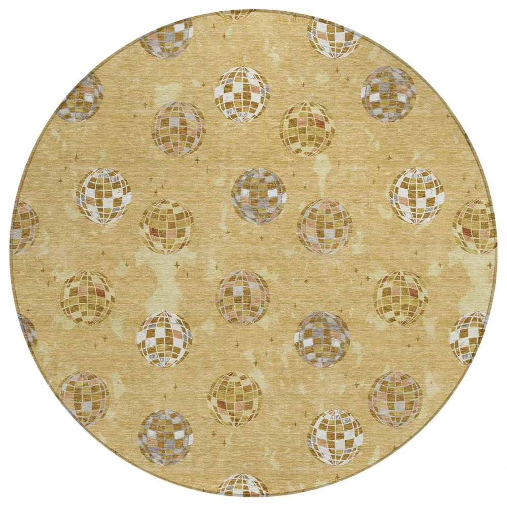 Chantille ACN2690 Gold 8' x 8' Rug