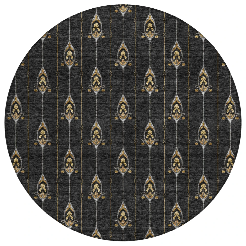 Chantille ACN2691 Black 8' x 8' Rug