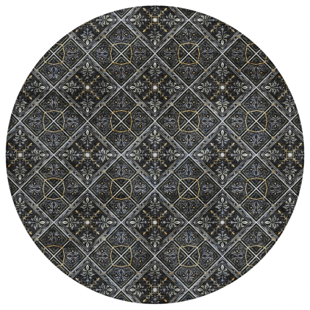 Chantille ACN2692 Black 8' x 8' Rug