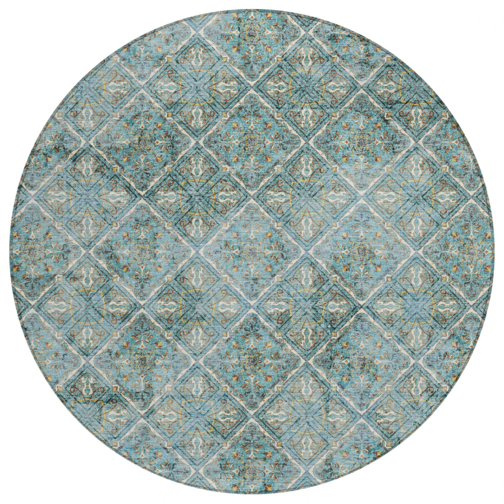 Chantille ACN2692 Teal 8' x 8' Rug