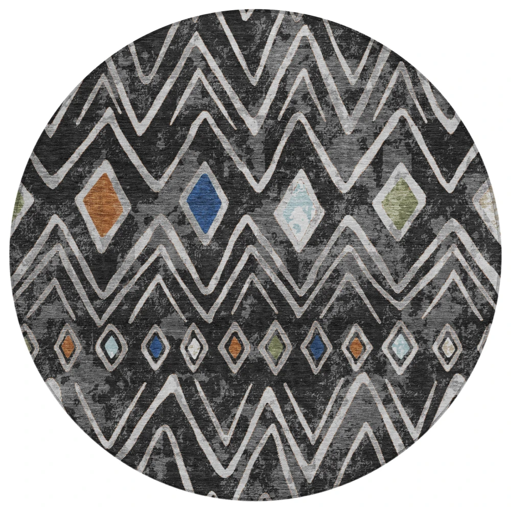 Chantille ACN2702 Black 8' x 8' Rug