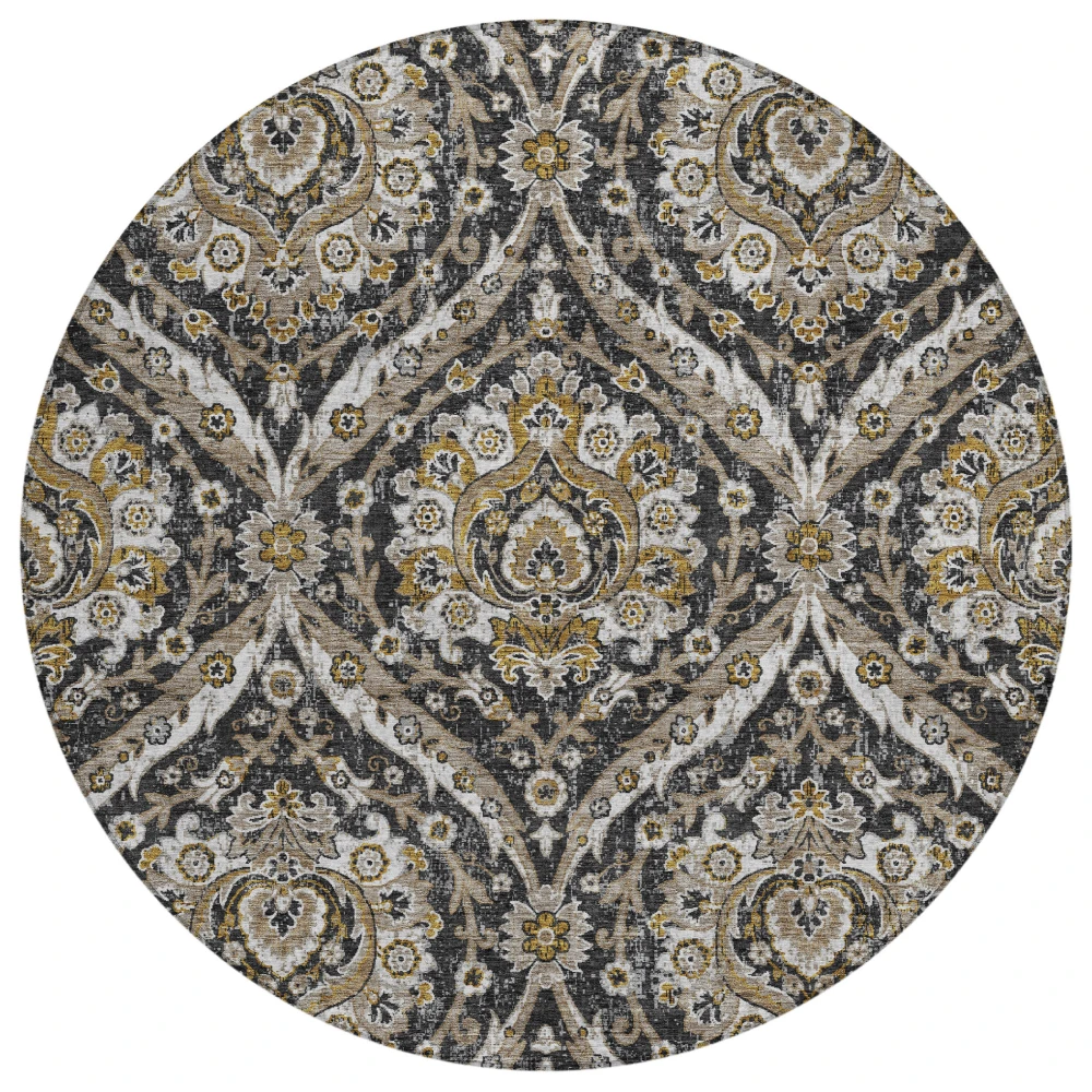Chantille ACN2703 Black 8' x 8' Rug
