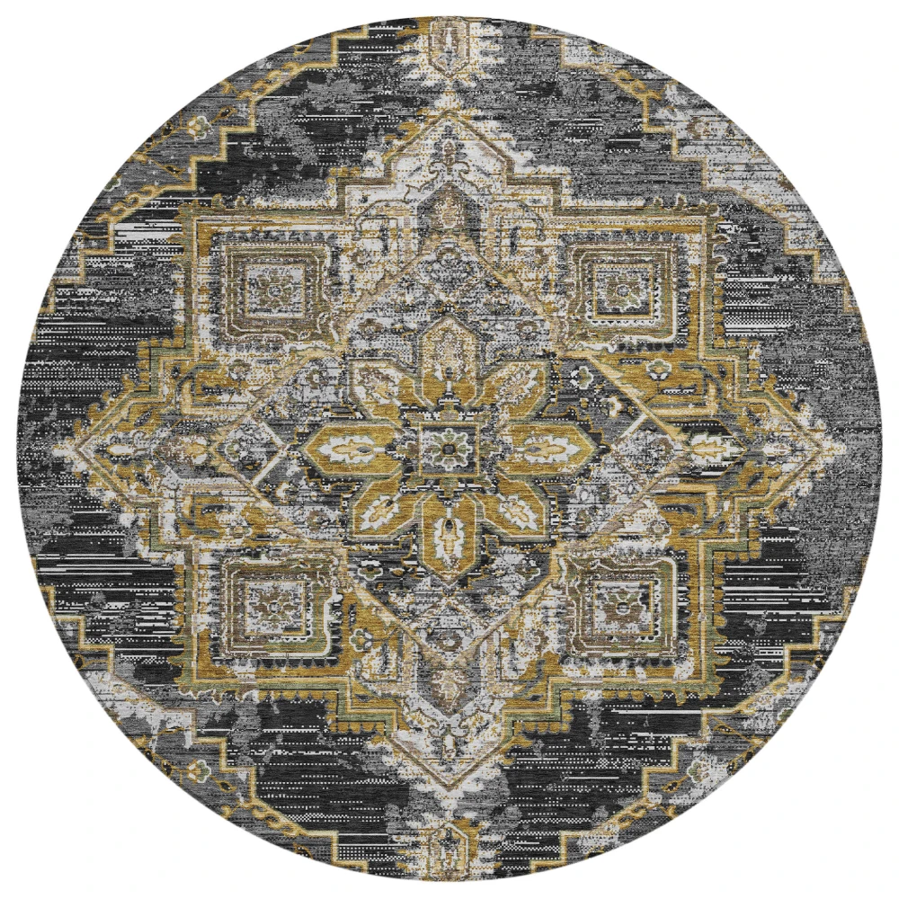Chantille ACN2704 Black 8' x 8' Rug