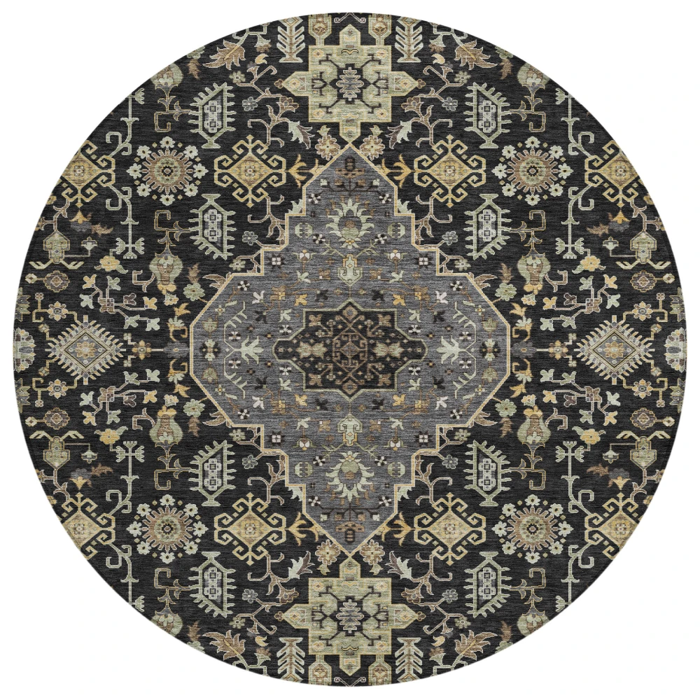 Chantille ACN2714 Black 8' x 8' Rug