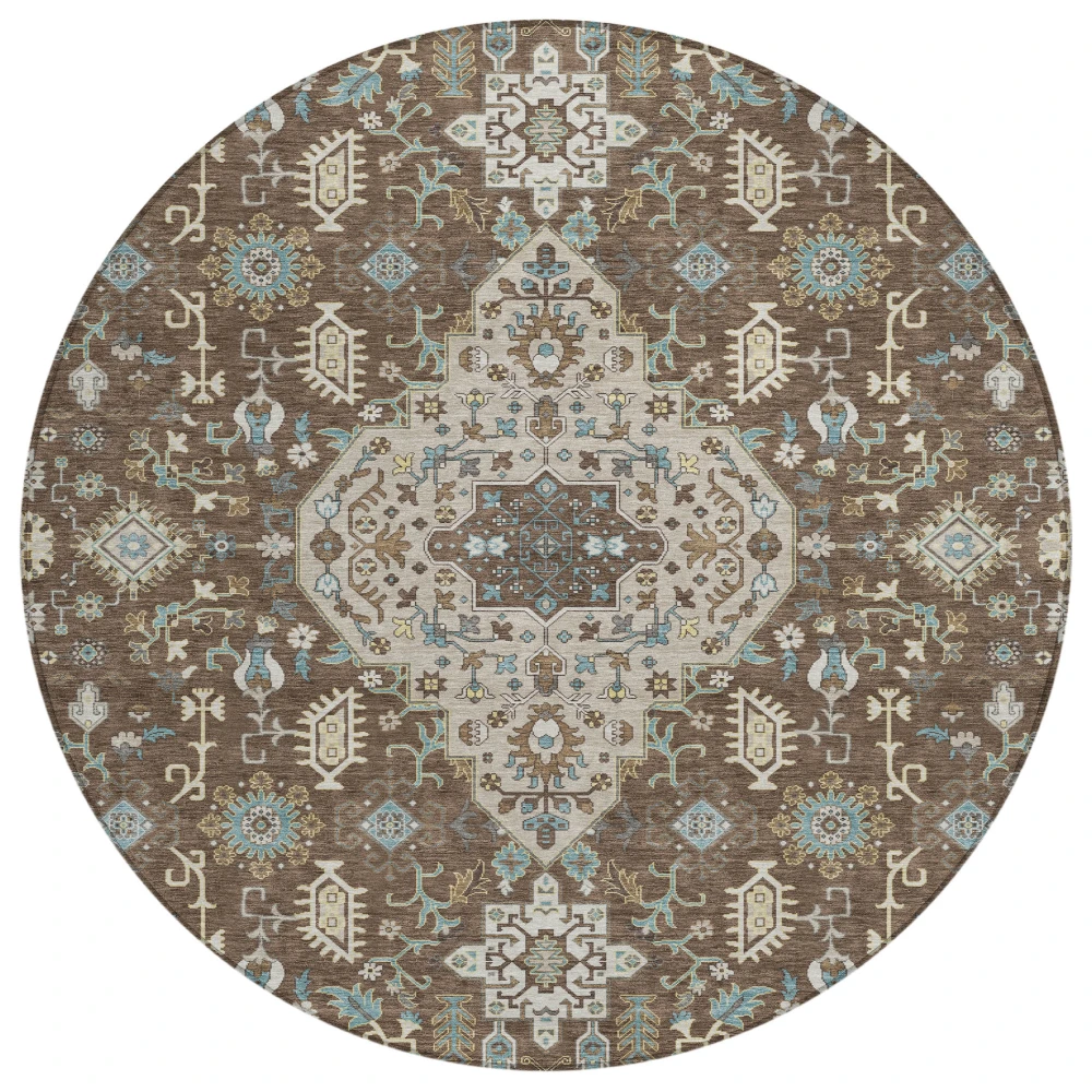 Chantille ACN2714 Brown 8' x 8' Rug