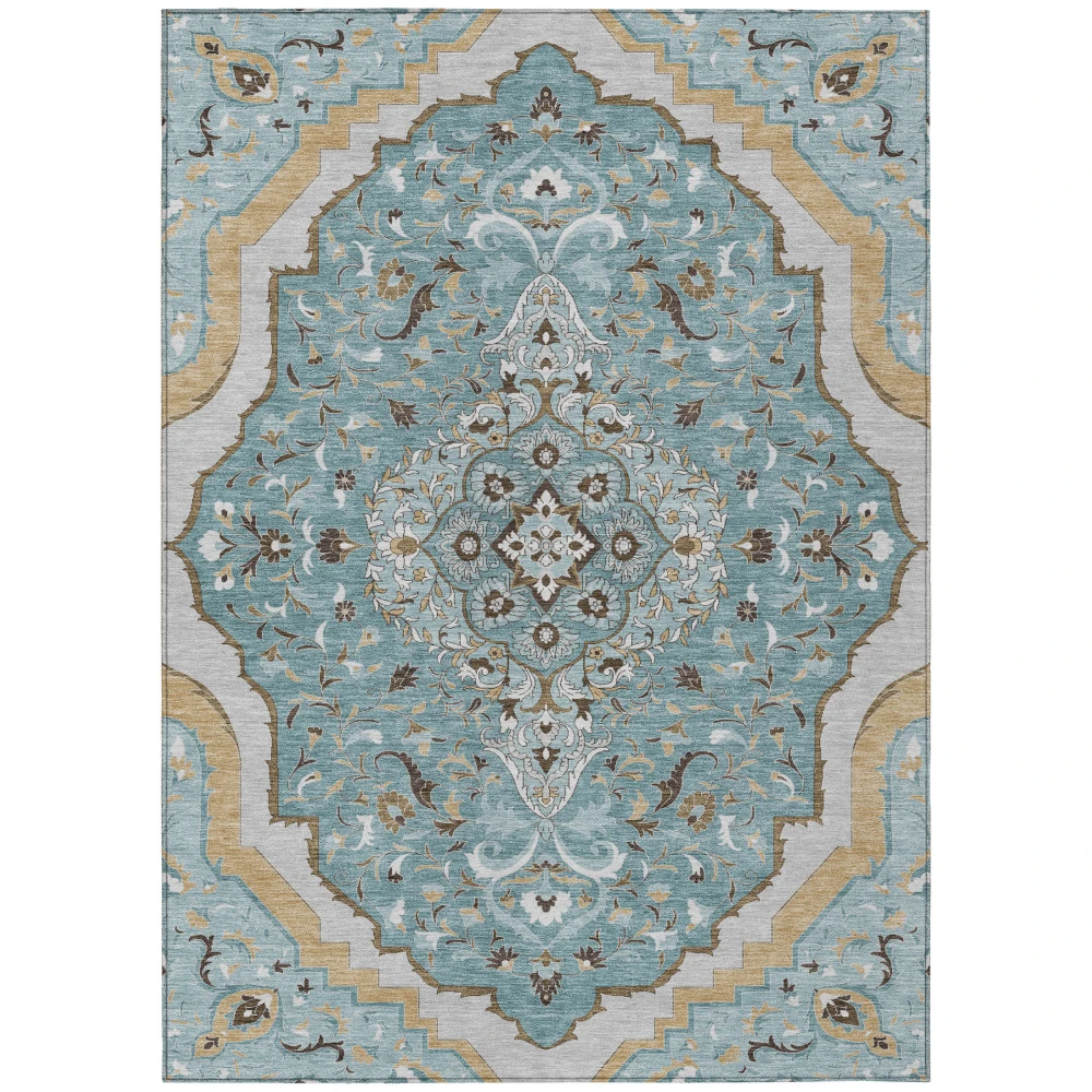 Chantille ACN2715 Teal 5' x 7'6