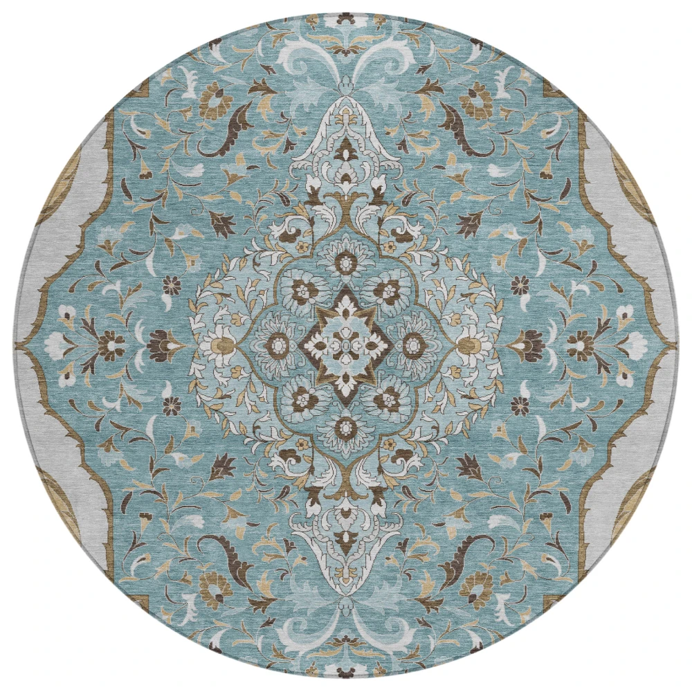 Chantille ACN2715 Teal 8' x 8' Rug