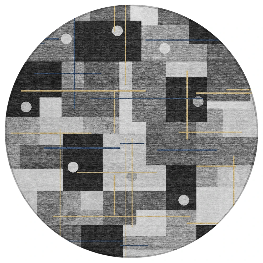 Chantille ACN2716 Black 8' x 8' Rug