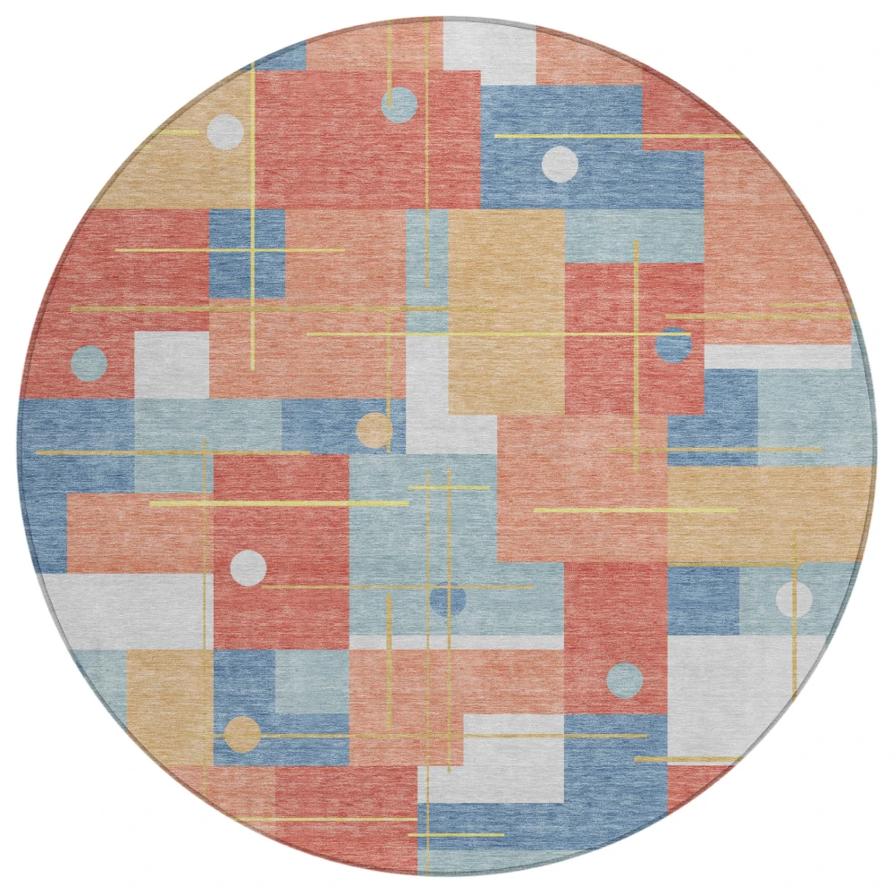Chantille ACN2716 Coral 8' x 8' Rug