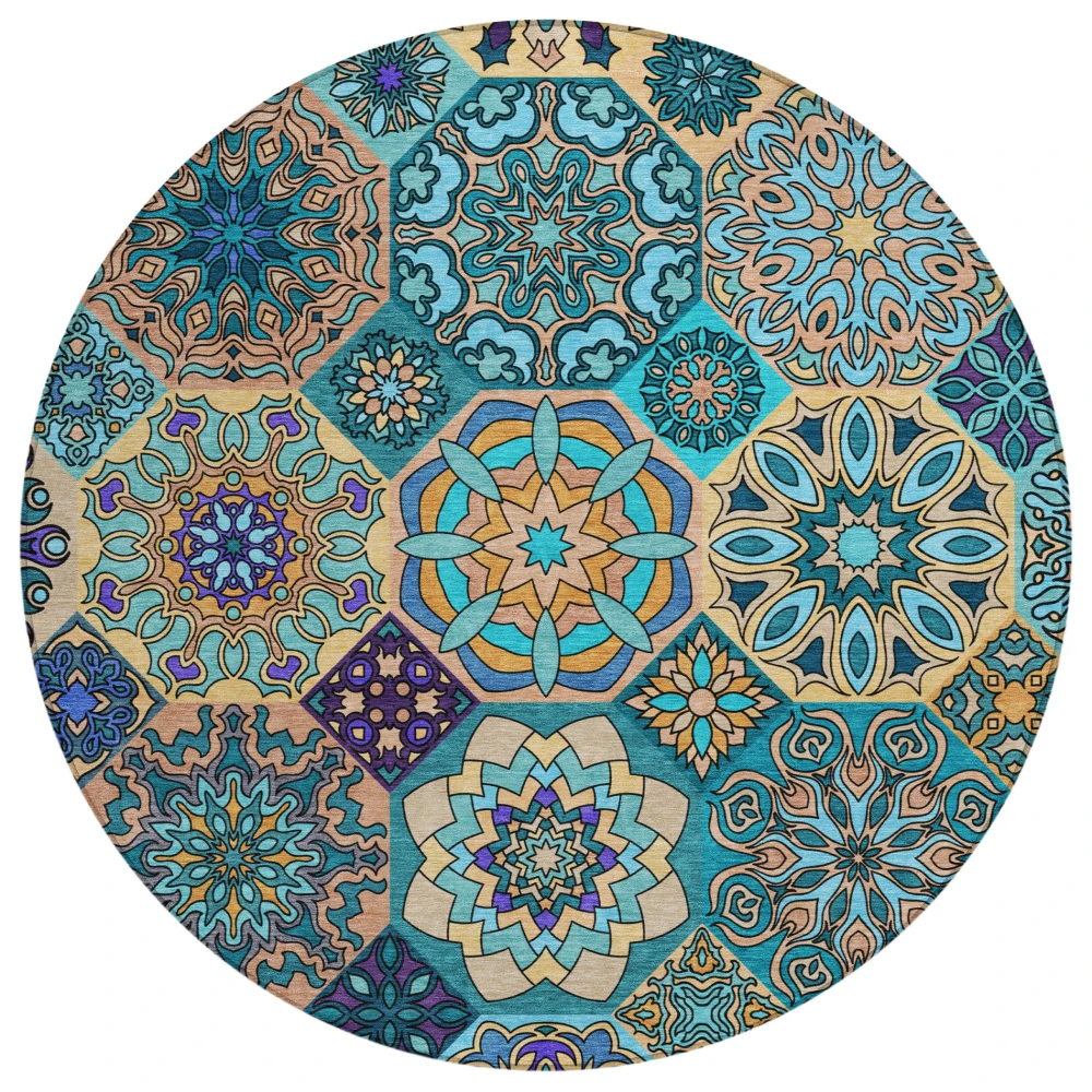 Chantille ACN2729 Teal 8' x 8' Rug