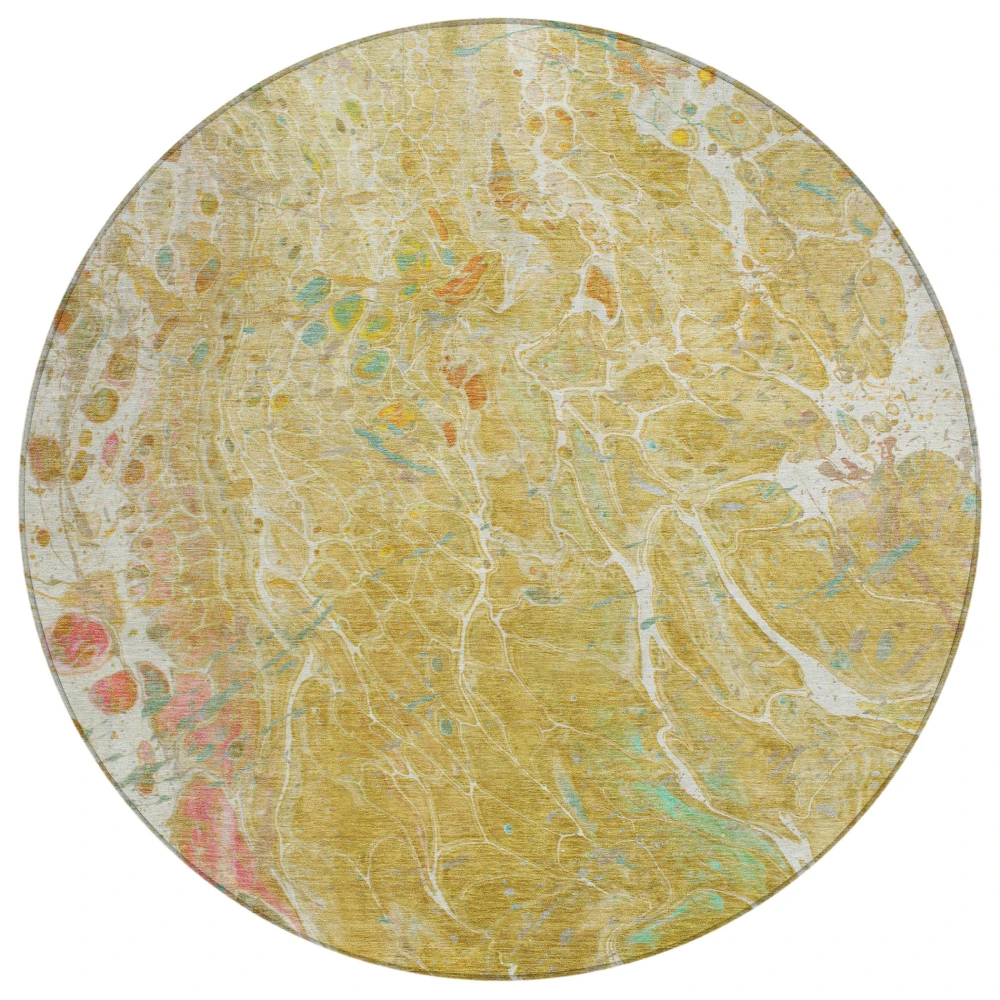 Chantille ACN2731 Gold 8' x 8' Rug