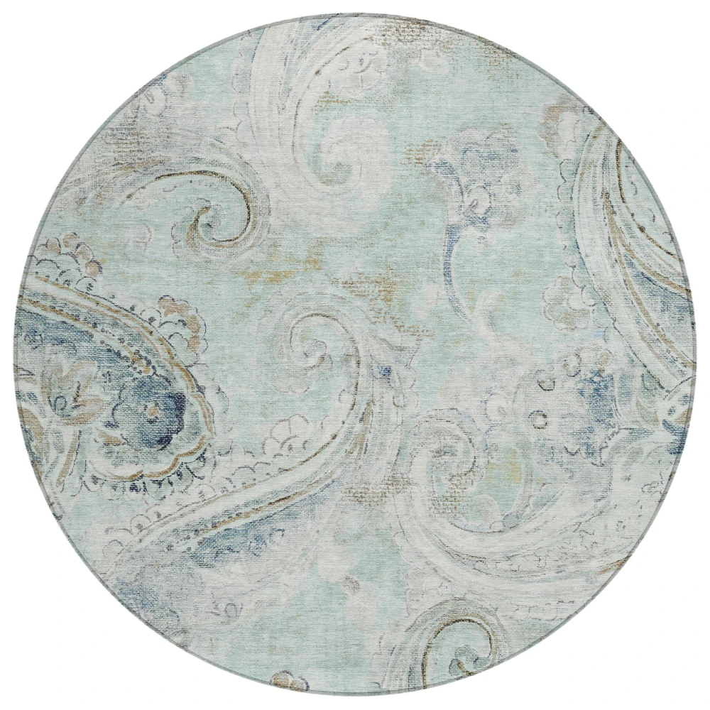 Chantille ACN2747 Aqua 8' x 8' Rug