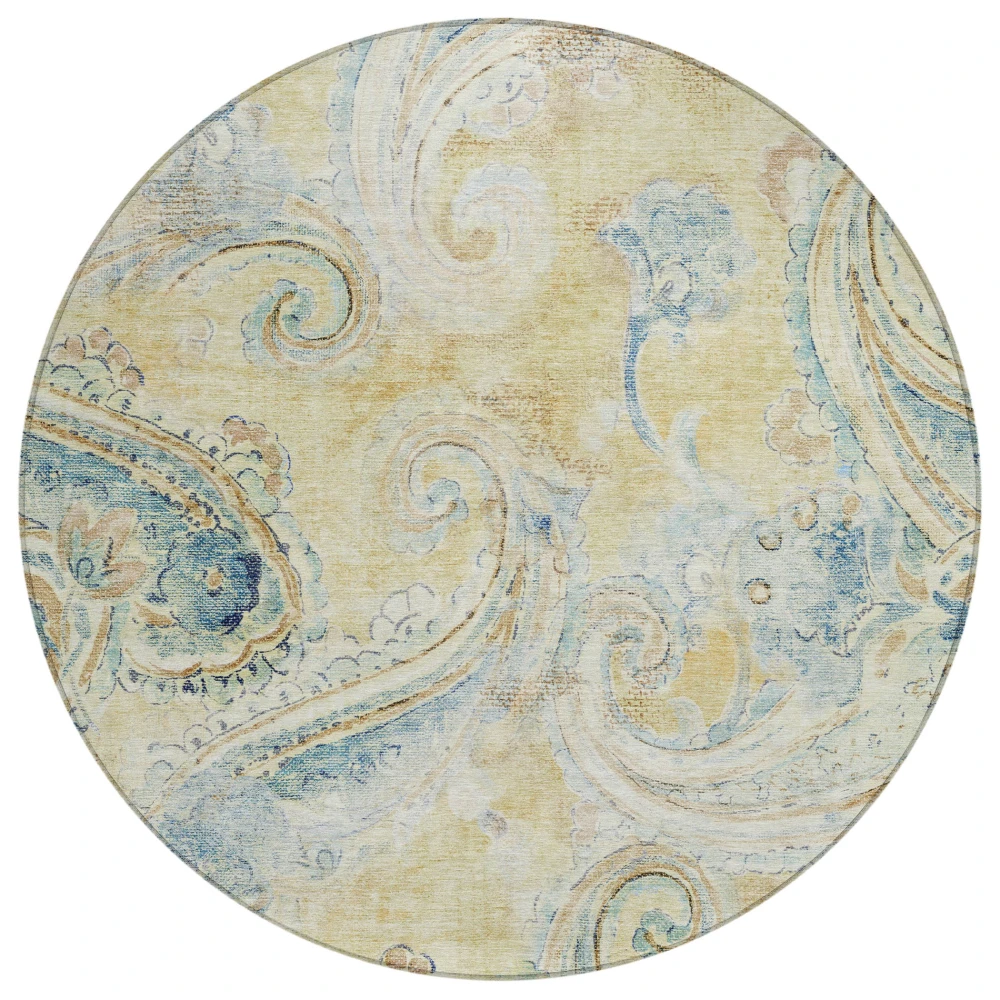 Chantille ACN2747 Gold 8' x 8' Rug