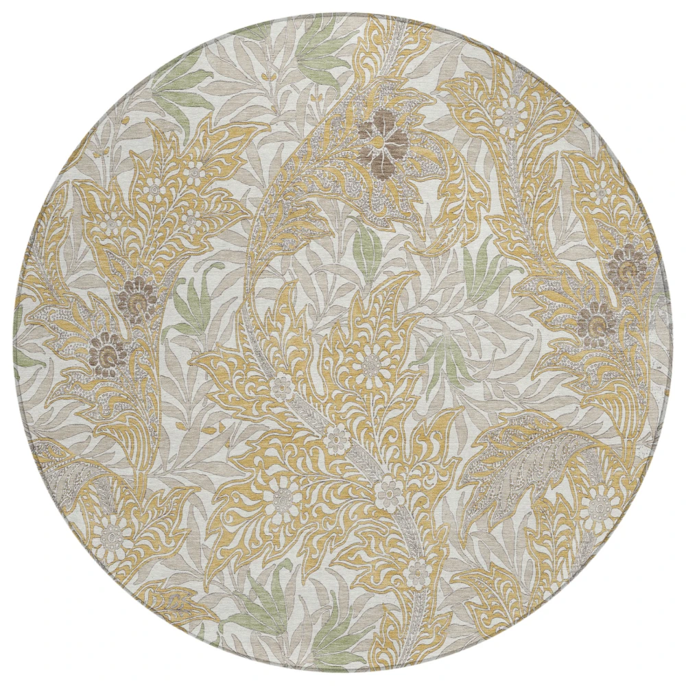 Chantille ACN2753 Gold 8' x 8' Rug