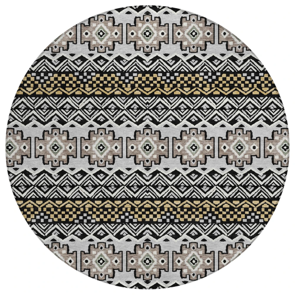 Chantille ACN2760 Black 8' x 8' Rug