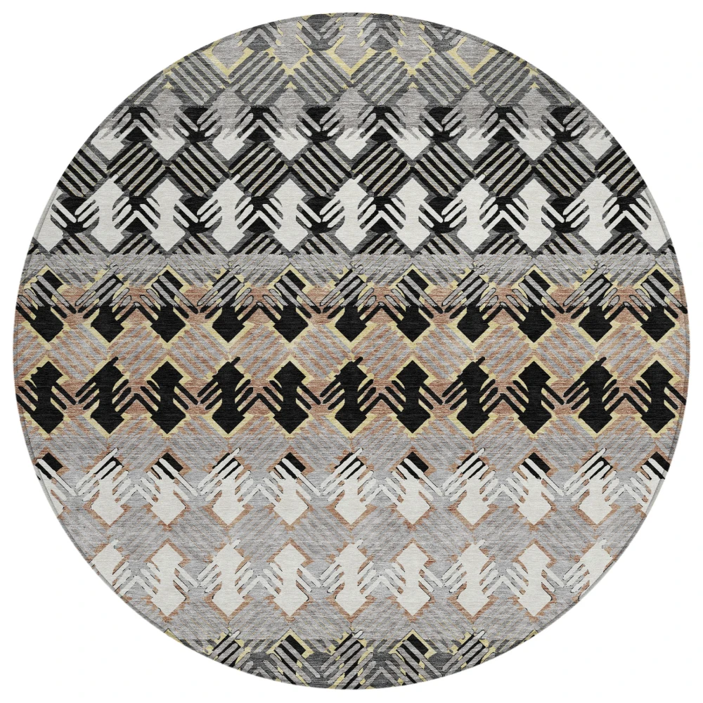 Chantille ACN2773 Black 8' x 8' Rug