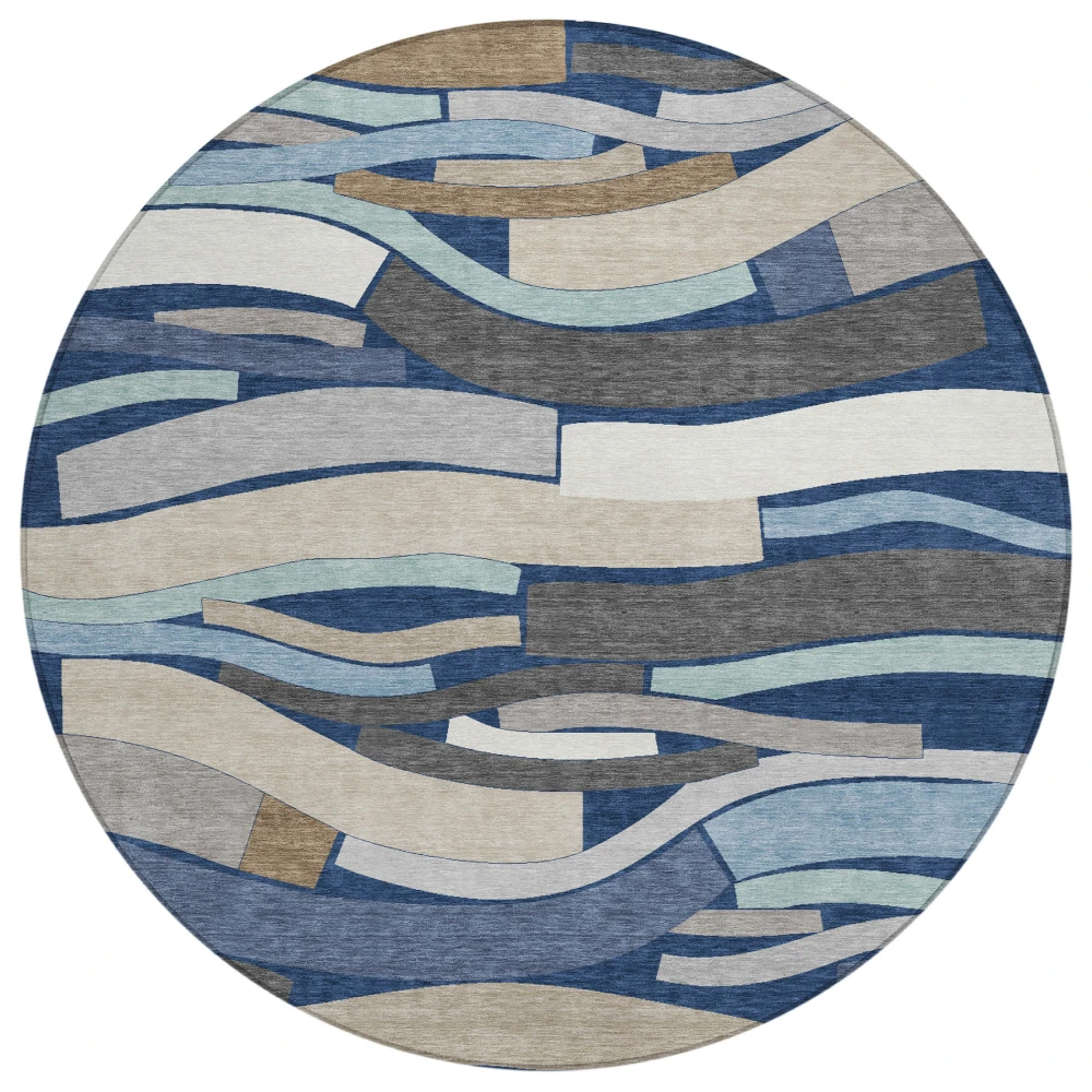 Chantille ACN2776 Navy 8' x 8' Rug