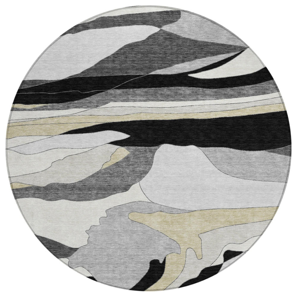Chantille ACN2777 Black 8' x 8' Rug